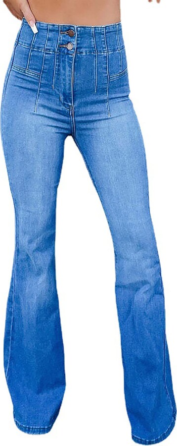 Stretch flare denim-pants Farfetch Damen Kleidung Hosen & Jeans Jeans Stretch Jeans 