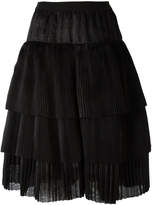 Thumbnail for your product : Sara Lanzi A-line tiered skirt