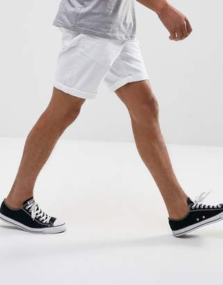 ASOS Design 2 Pack Slim Denim Shorts In White And Black Save