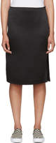 Thumbnail for your product : 6397 Black Silk Side Slit Skirt