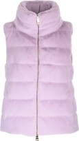 Faux-Fur Zipped Quilted Gilet 