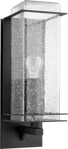 Quorum International Balboa Outdoor Wall Sconce in Black, Size: Small