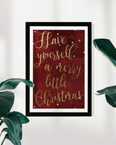 Thumbnail for your product : The Oliver Gal Artist Co. Merry Little Christmas Framed Print