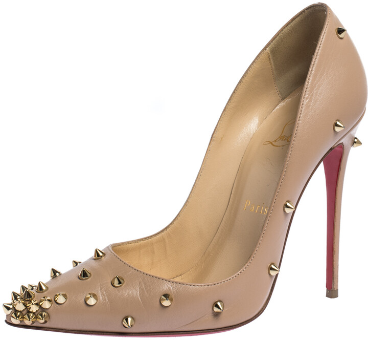 spiked red bottom heels