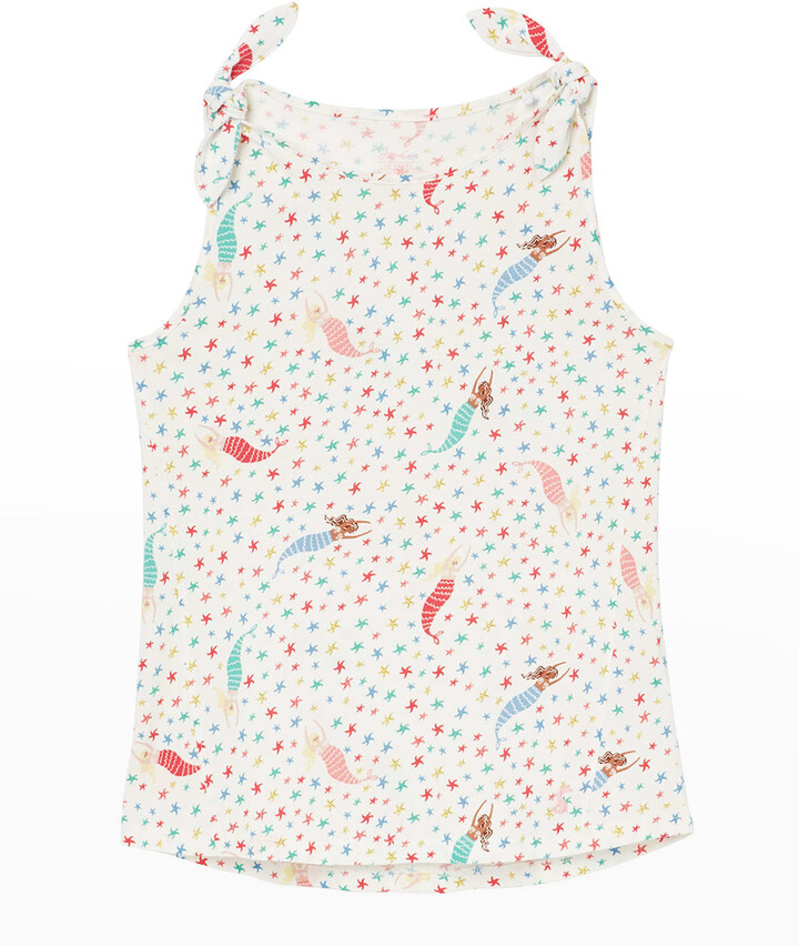 Joules Girls Bree Woven Frill Tank Top 3 12 Yr in WHITE FRUIT 