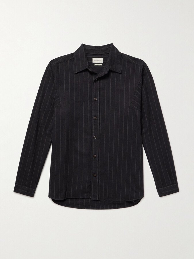 Oliver Spencer Garrison Striped Organic Cotton Shirt