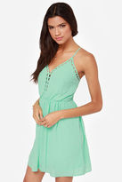 Thumbnail for your product : Flow Along Cutout Mint Green Dress
