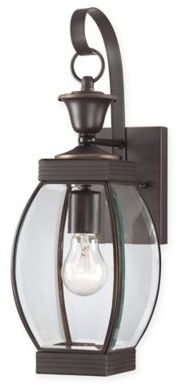 Quoizel Oasis Small Wall Mount Lantern in Medici Bronze