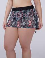 Thumbnail for your product : Lane Bryant Sheer Mesh Drawstring Swim Skirt