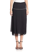 Thumbnail for your product : Aquilano Rimondi Chiffon Sheer-Waist Skirt