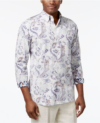 Tommy Bahama Men's Silk Paulo Reverse-Print Paisley Shirt