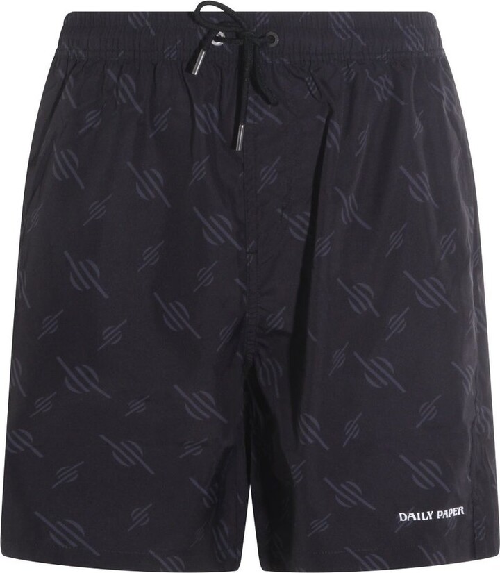 Daily Paper Uomo Logo Swim Shorts