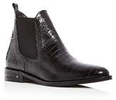 Thumbnail for your product : Freda Salvador Women's Sleek Croc-Embossed Leather Chelsea Booties