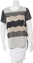 Thumbnail for your product : 3.1 Phillip Lim Chiffon and Lace Accented Top