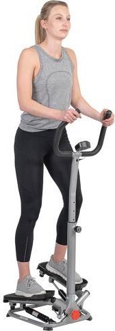 TAURKENAM Sunny Health & Fitness Twist Stepper with Handlebar, Stair Step Machine for Cardio Workout, Compact Home Exercise Equipment W/Optional Free...