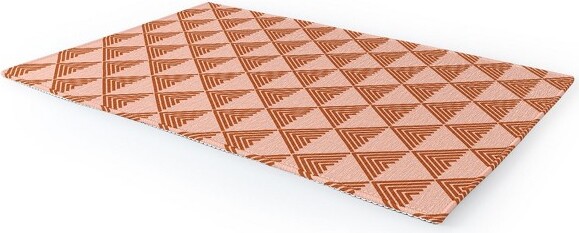 Deny Designs JuneJournalTriangularLinesinTerracotta8'x12'OutdoorRug-DenyDesigns
