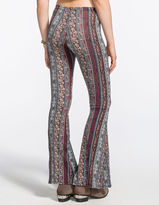 Thumbnail for your product : Full Tilt Floral Ethnic Print Womens Flare Pants