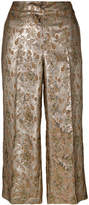 Thumbnail for your product : Twin-Set cropped embossed trousers