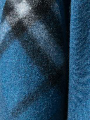 Burberry Zip-neck Cashmere Cotton Sweater