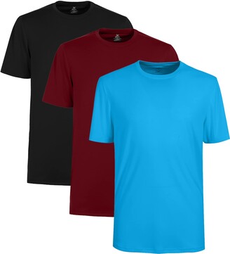 Moheen 3 Pack Men's Workout Running Shirts Sun Protection Dry-Fit Active  Athletic Crew T-Shirts - ShopStyle