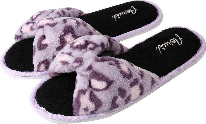 Leopard Style Cozy Slide Home Memory Foam Slipper