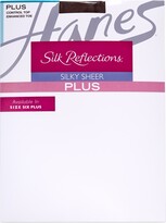 Thumbnail for your product : Hanes Plus Size Control Top Reinforced Toe Pantyhose