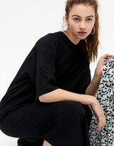 Thumbnail for your product : Monki Kenny organic cotton midi t-shirt dress in black