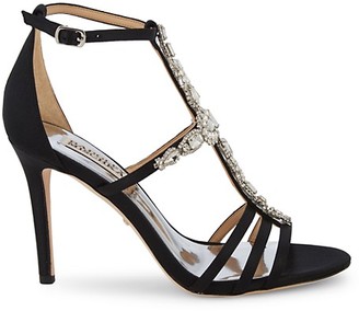 badgley mischka t strap heel