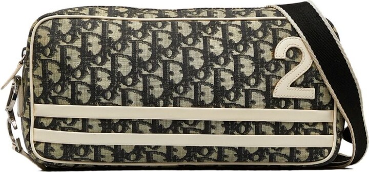 Christian Dior Double Zip Crossbody Pouch Oblique Canvas - ShopStyle