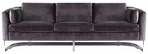 Thumbnail for your product : The Well Appointed House Milan Grey Velvet Sofa with Stainless Steel Base