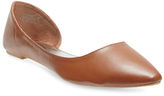 Thumbnail for your product : Wet Seal Pointed D'Orsay Faux Leather Flats