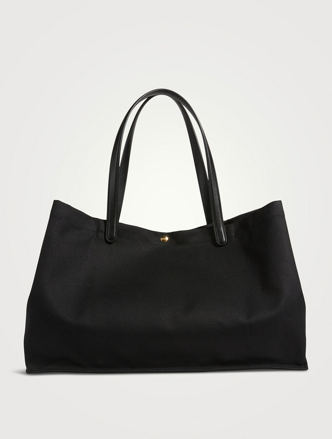 超希少】THE ROW Idaho L Tote Bag Canvas BLK Idaho — Black – La