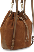 Thumbnail for your product : Elizabeth and James Cynnie Suede Drawstring Backpack, Coco