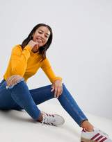 Thumbnail for your product : ASOS Tall DESIGN Tall turtle neck crop top with long sleeve in mustard