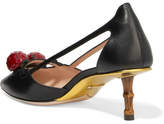 Thumbnail for your product : Gucci Embellished Leather Pumps - Black