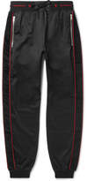 Thumbnail for your product : Givenchy Logo-Trimmed Fleece-Back Jersey Drawstring Sweatpants - Men - Black