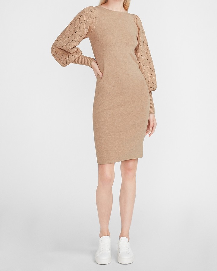 sweater dress express