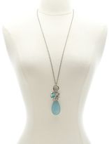 Thumbnail for your product : Charlotte Russe Rosette, Key & Feather Charm Necklace