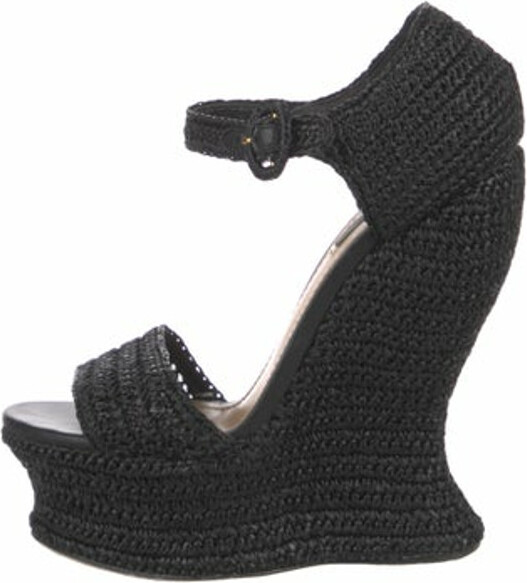 Dolce & Gabbana Raffia Espadrilles ShopStyle Sandals