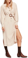 Thumbnail for your product : Free People Audrey Stripe Midi Shirtdress