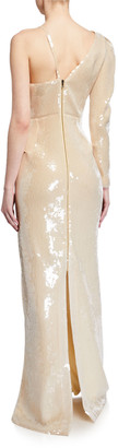 Roland Mouret Delamere Stretch Sequined Gown