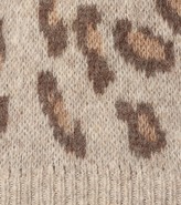 Thumbnail for your product : A.P.C. Esther leopard-print alpaca-blend sweater