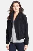 Thumbnail for your product : Eileen Fisher 'Plush' Cotton Blend Bomber Jacket (Online Only)
