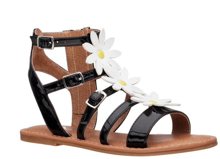 Details about   4 Color Youth Size Cute Buckles Cross Design Kids Girls Gladiators Sandals Shoes 