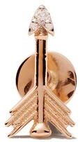 Thumbnail for your product : Kismet by Milka 14kt Rose Gold Arrow Piercing Diamond Stud Earring