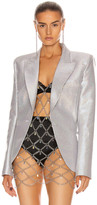 Thumbnail for your product : Paco Rabanne Holographic Lurex Blazer in Pink & Silver | FWRD