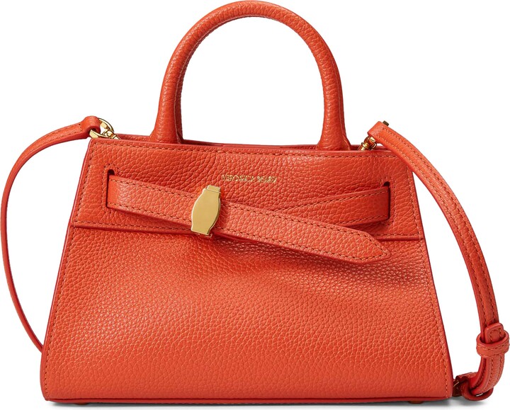 Veronica Beard Mini Dash Leather Top Handle Bag