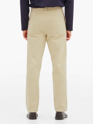 Another Aspect - Garment-dyed Cotton-twill Chino Trousers - Light Beige