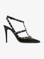 Thumbnail for your product : Valentino Womens Black Garavani Rolling Rockstud 100 Leather Pumps