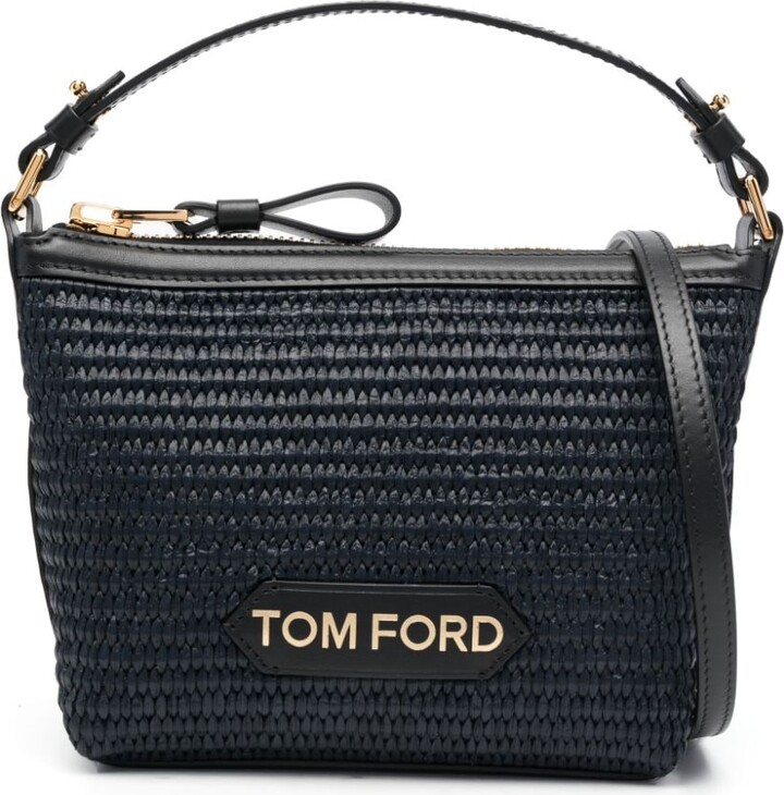 Tom Ford Logo-Lettering Straw Mini Bag - ShopStyle